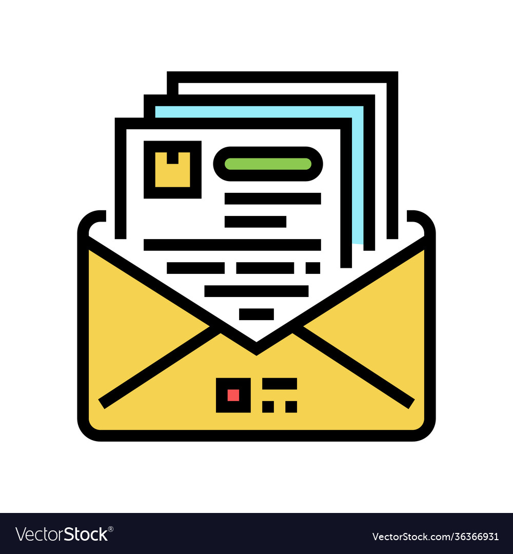 Solicitation process color icon vector image Solicitation process color icon