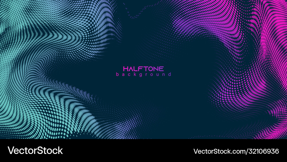 Abstract background halftone gradient Royalty Free Vector