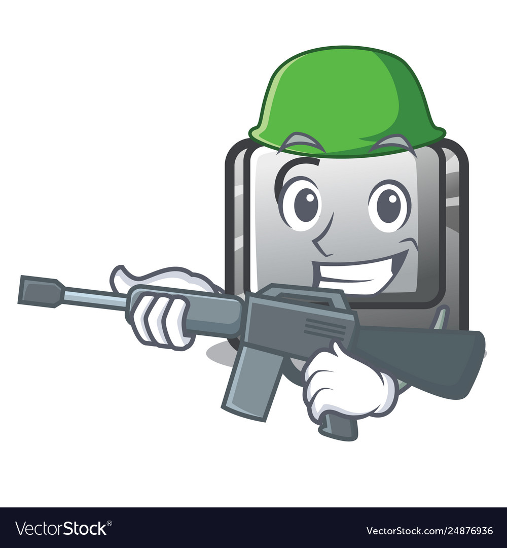 Army button c on a keyboard character Vector Image Army button c on a keyboard character