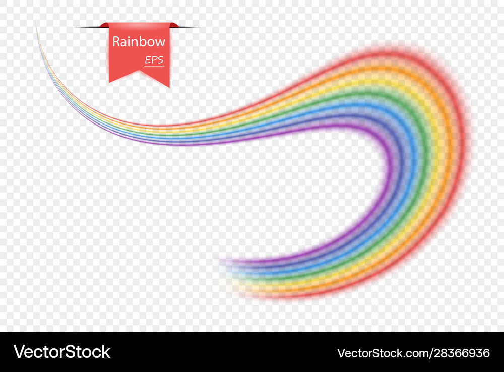 Creative abstract cute rainbow Royalty Free Vector Image