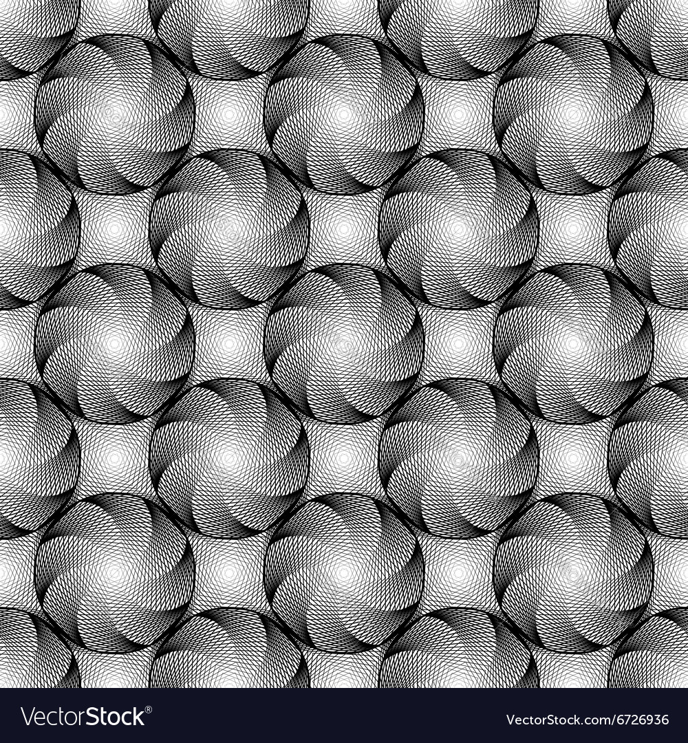 Design seamless monochrome circular pattern