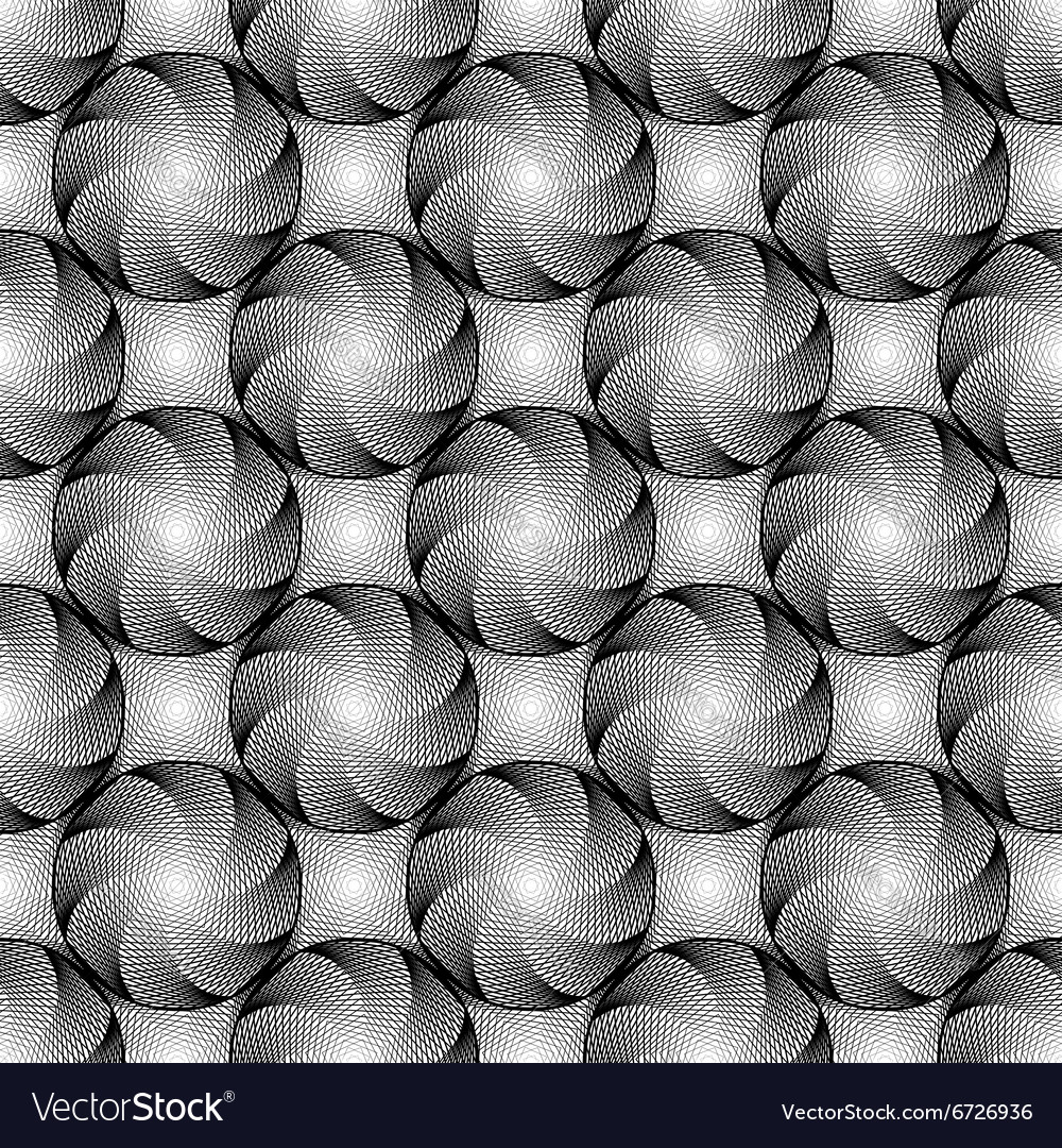 Design seamless monochrome circular pattern