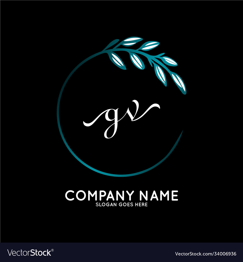 Elegant Initial Logo - Botanical Script