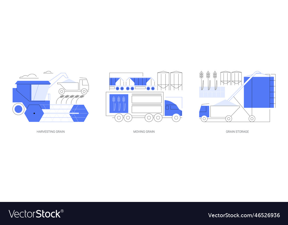 Farm machinery abstract concept Vector Image Farm machinery abstract concept