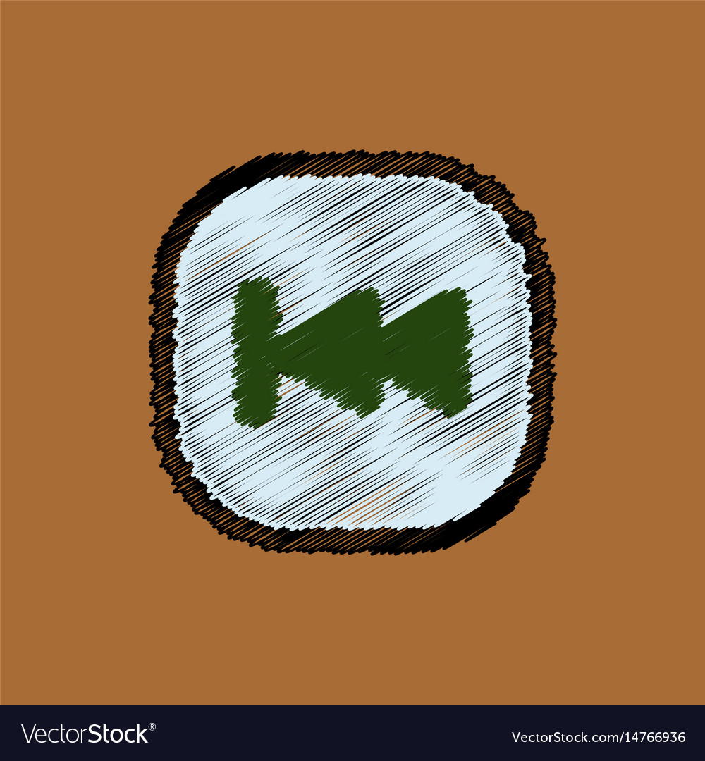 Flat icon design collection button music