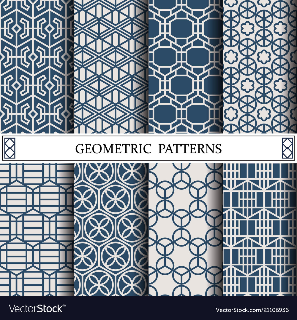 Hexagon geometric patternpattern fills web vector image Hexagon geometric patternpattern fills web