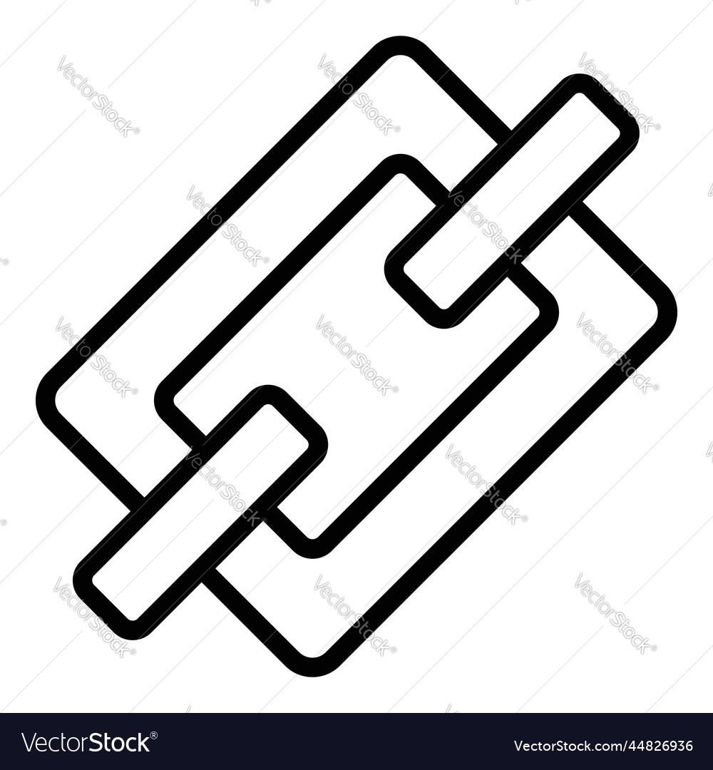 Link icon user interface as a simple sign