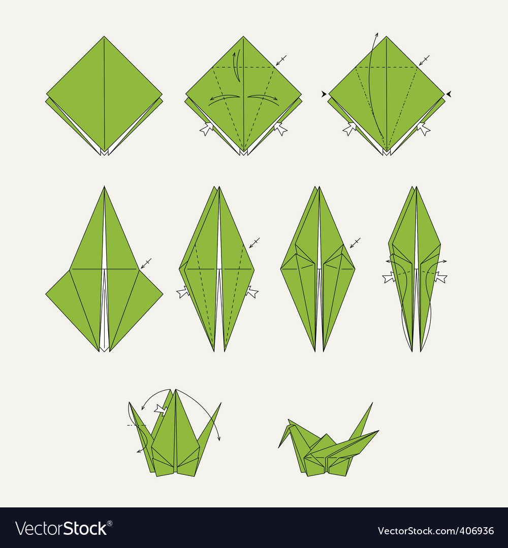 Origami bird