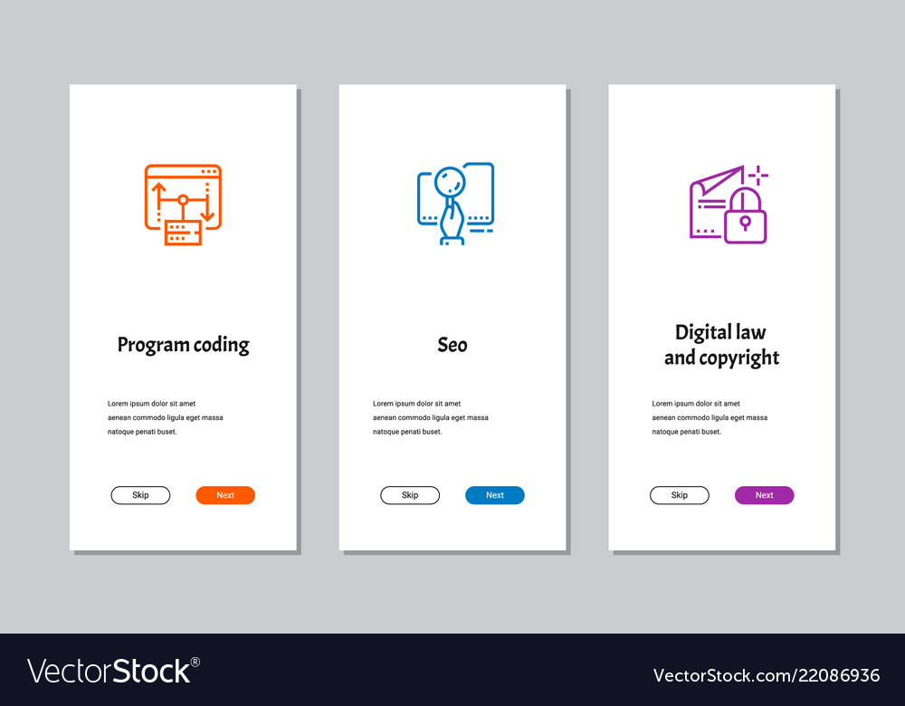 Program coding seo digital law and copyright vector image Program coding seo digital law and copyright
