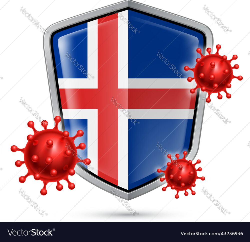 Shield icon of iceland