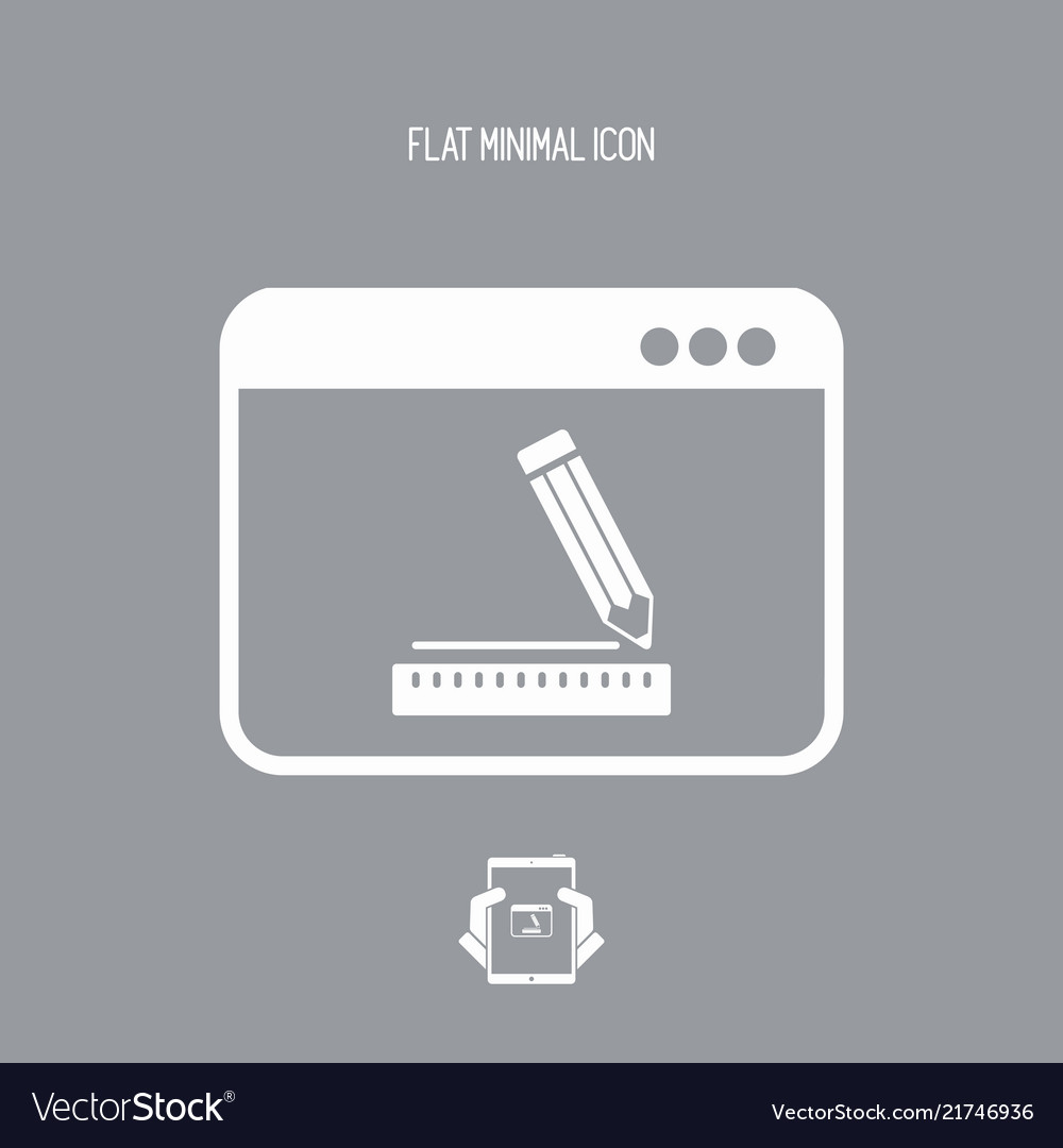 Software for design - icon vector image Software for design - icon