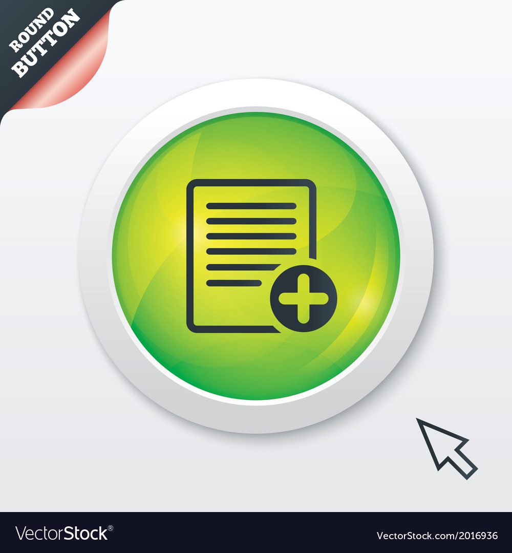 Text file sign icon add document symbol