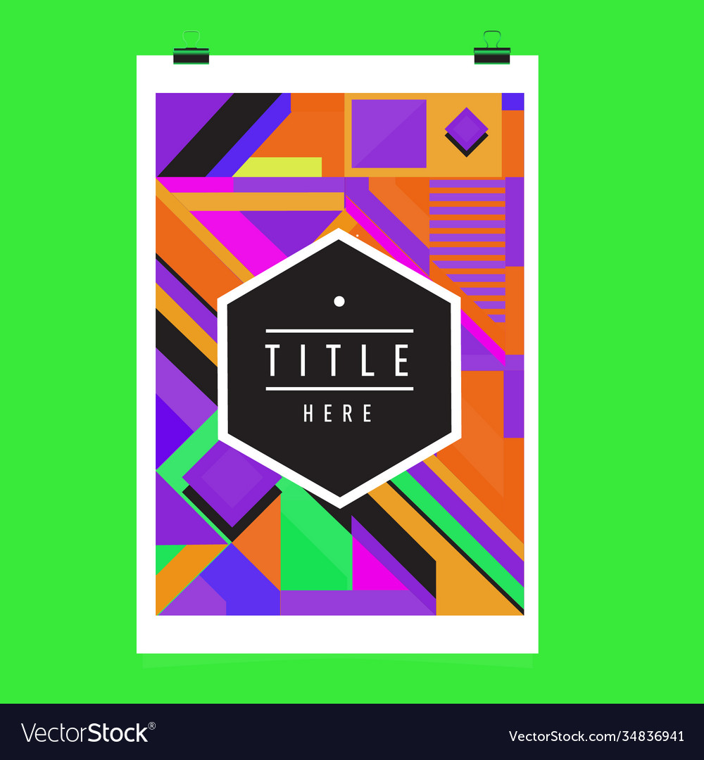 Abstract colorful geometric pattern background vector image Abstract colorful geometric pattern background