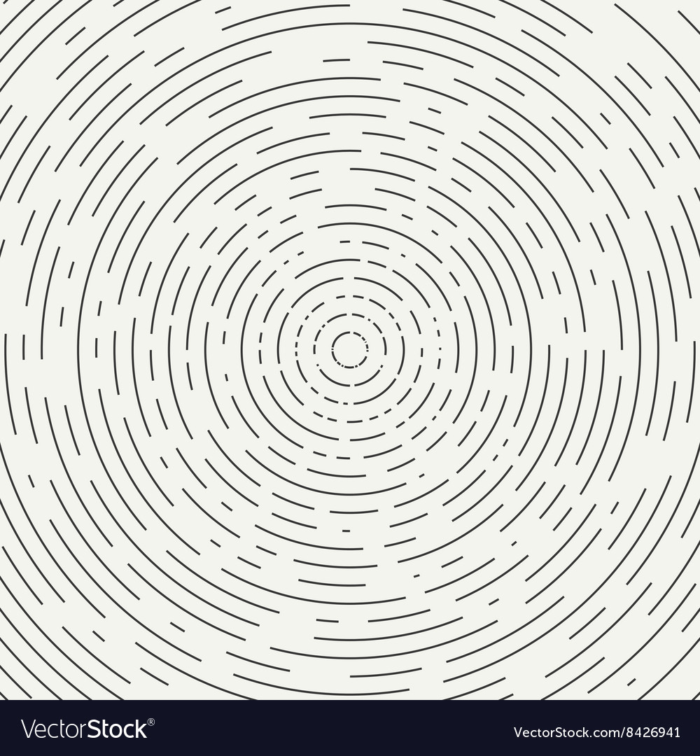 Abstract segmented geometric circle shape radial