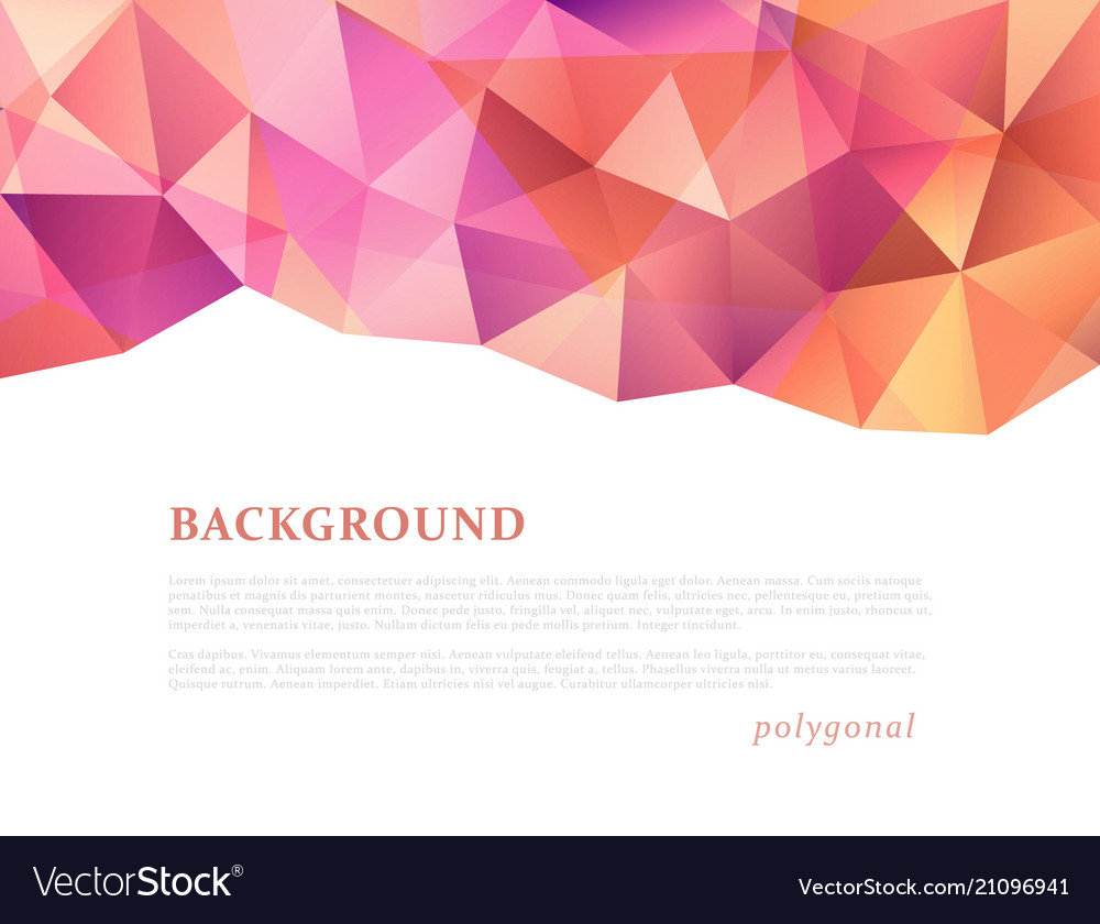 Abstract triangular banner vector image Abstract triangular banner