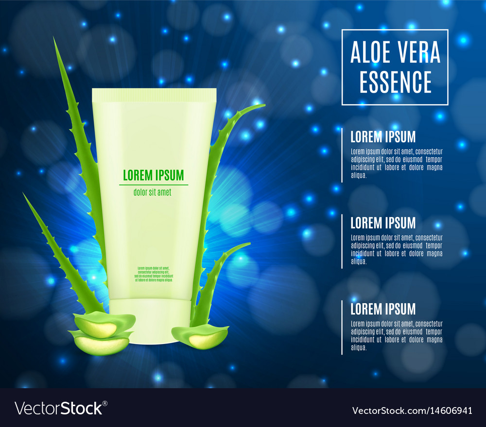 Cosmetic product poster Royalty Free Vector Image