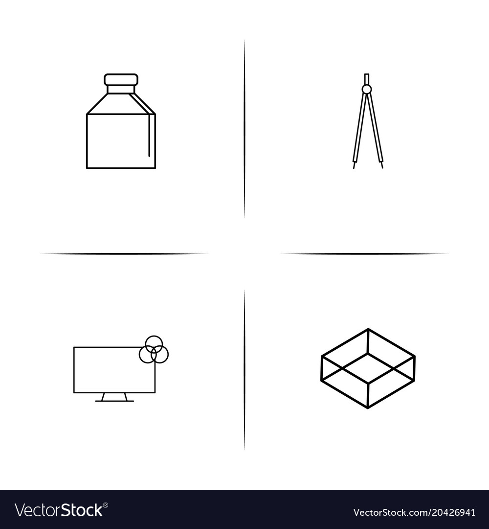 Creative process and design simple linear icon