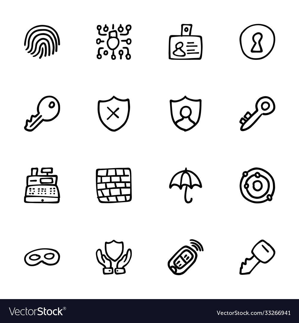 Hand drawn icons