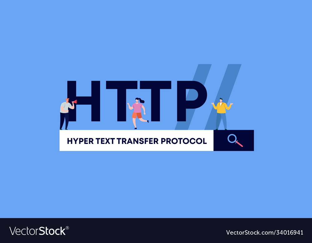 Http Hypertext Transfer Protokoll Programmierung vector image Http Hypertext Transfer Protokoll Programmierung