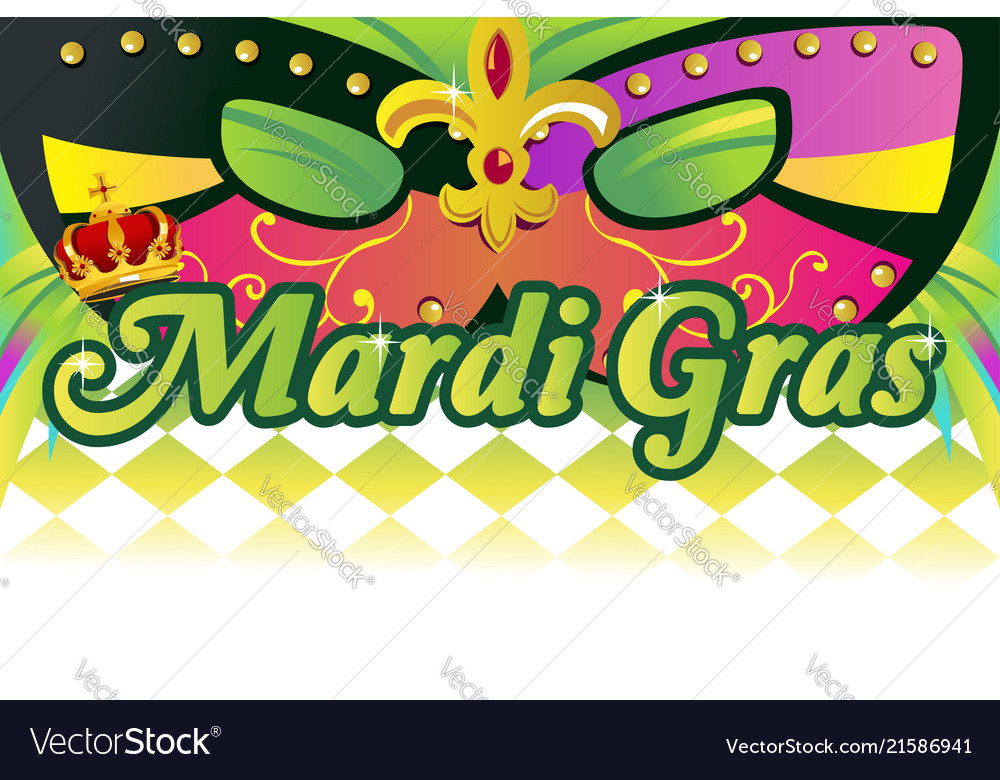 Mardi gras background Royalty Free Vector Image