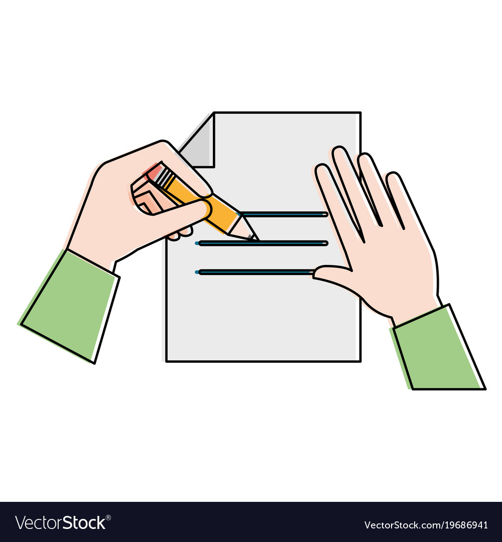 Paper document with hand write