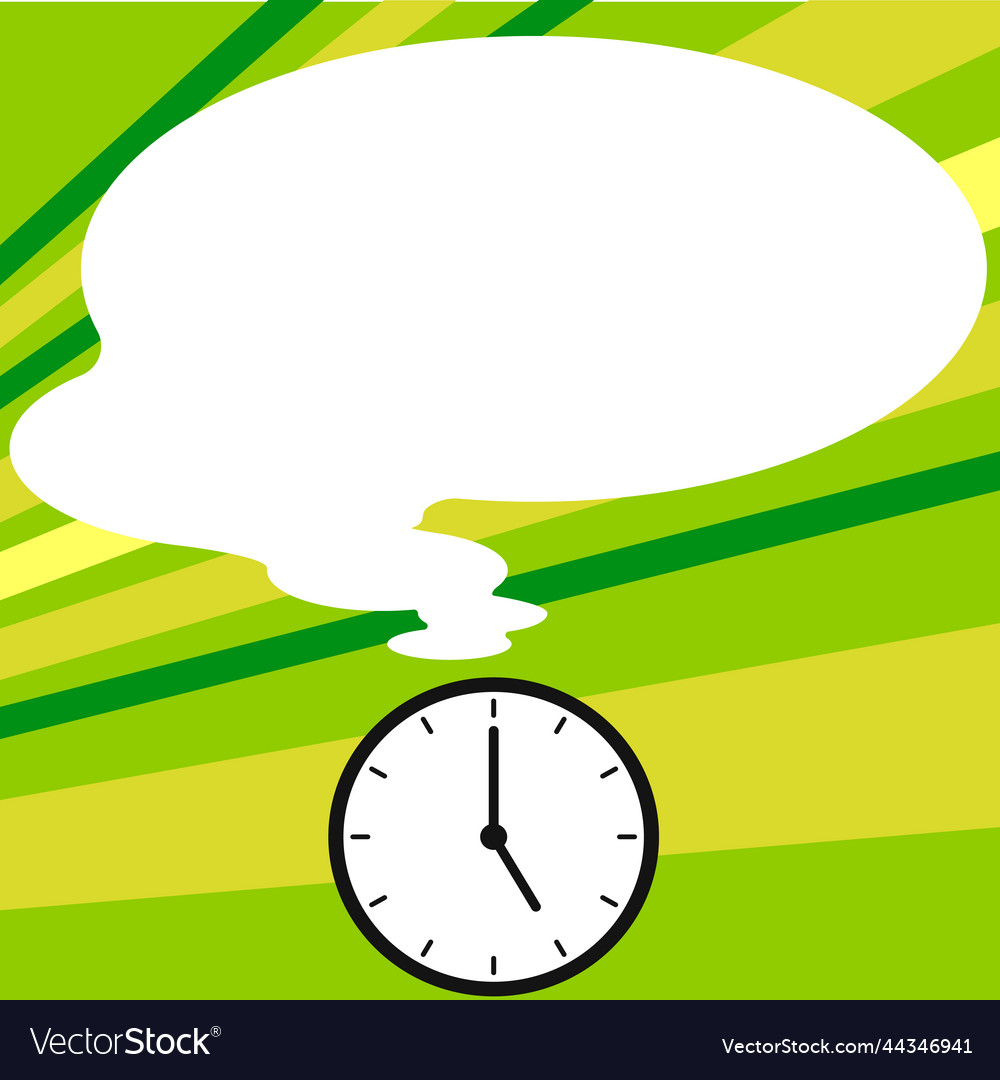 Presenter with conversation bubble showing new vector image Presenter with conversation bubble showing new