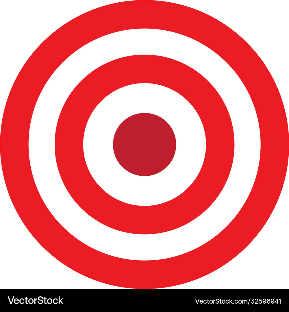 Target icon Royalty Free Vector Image - VectorStock