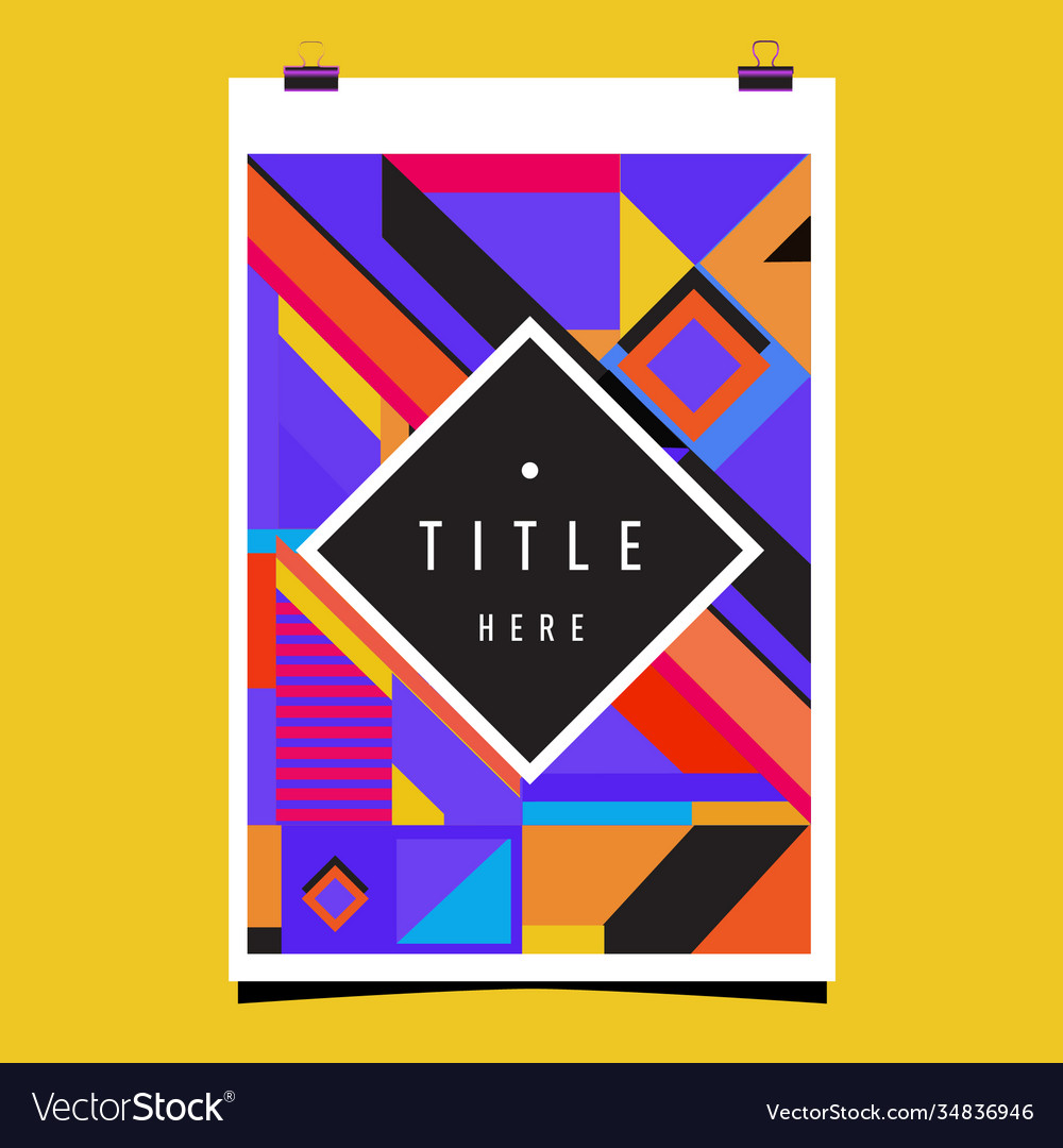 Abstract colorful geometric pattern background
