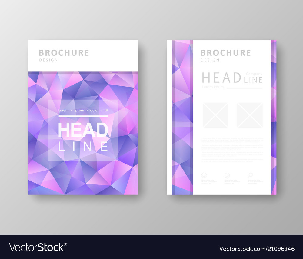Brochure design with abstract background vector image Brochure design with abstract background