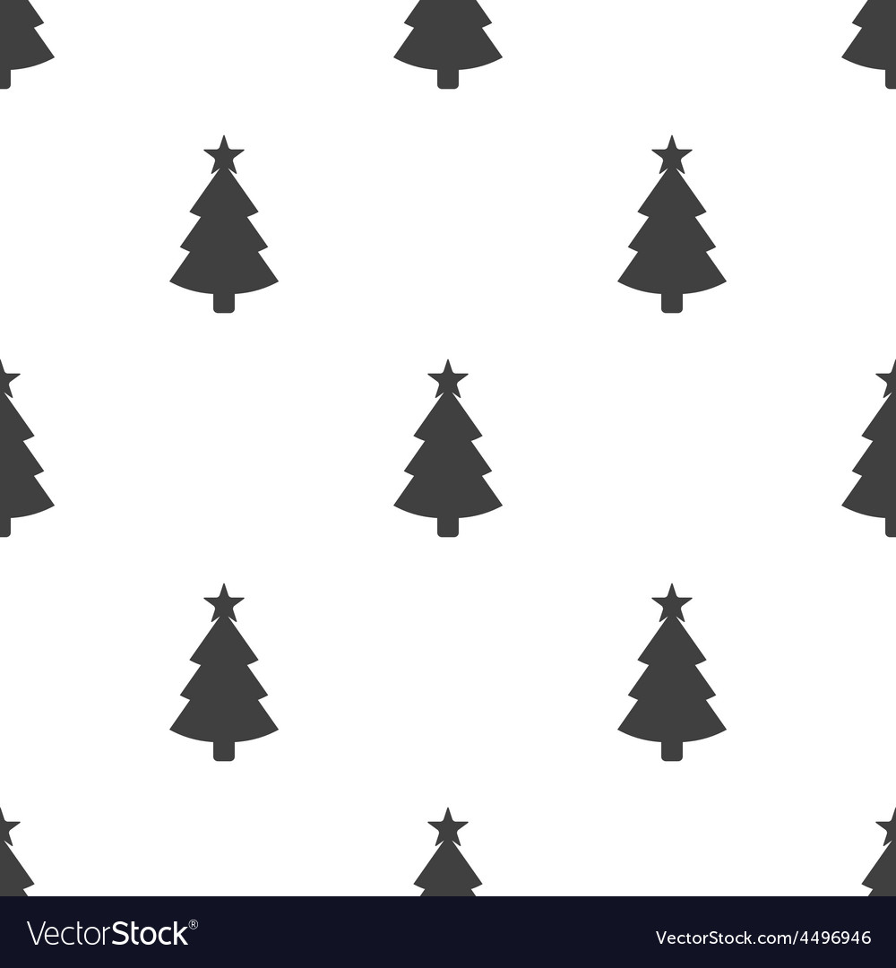 Christmas tree seamless pattern