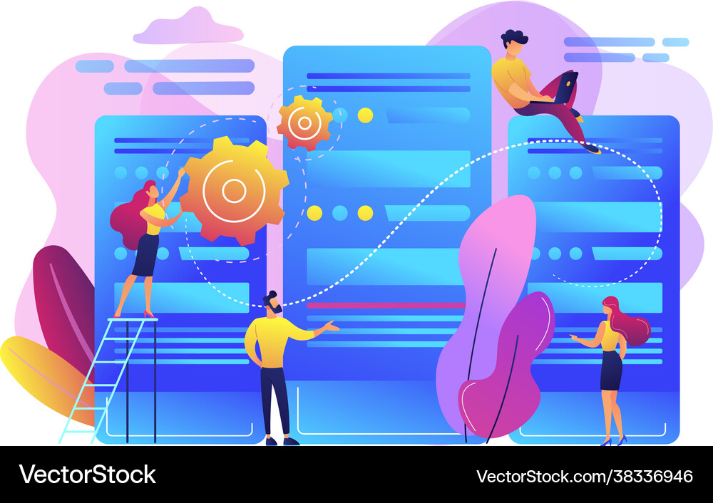 Data center concept Royalty Free Vector Image - VectorStock