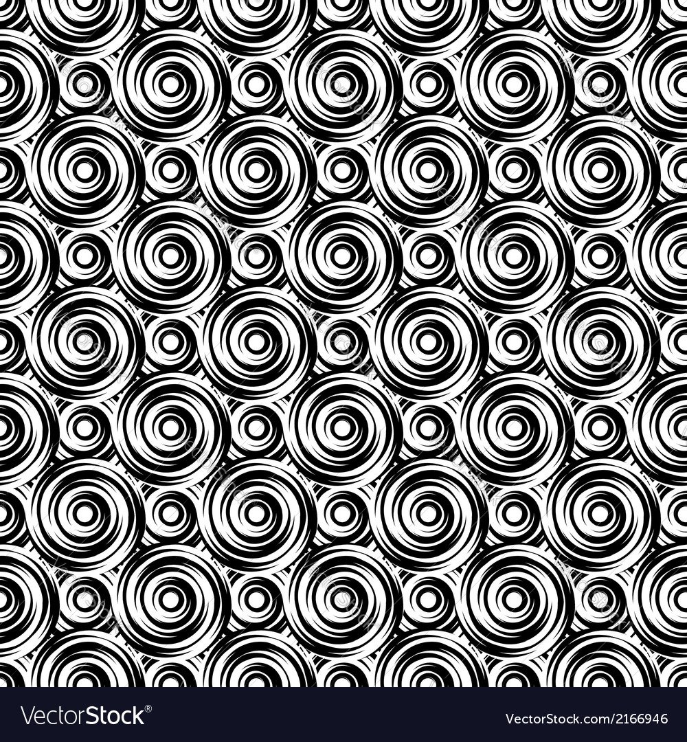 Design seamless monochrome vortex pattern