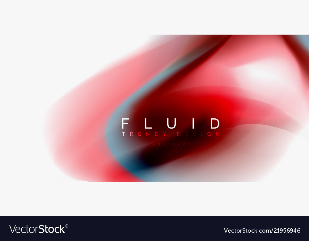 Fluid flowing wave abstract background vector image Fluid flowing wave abstract background