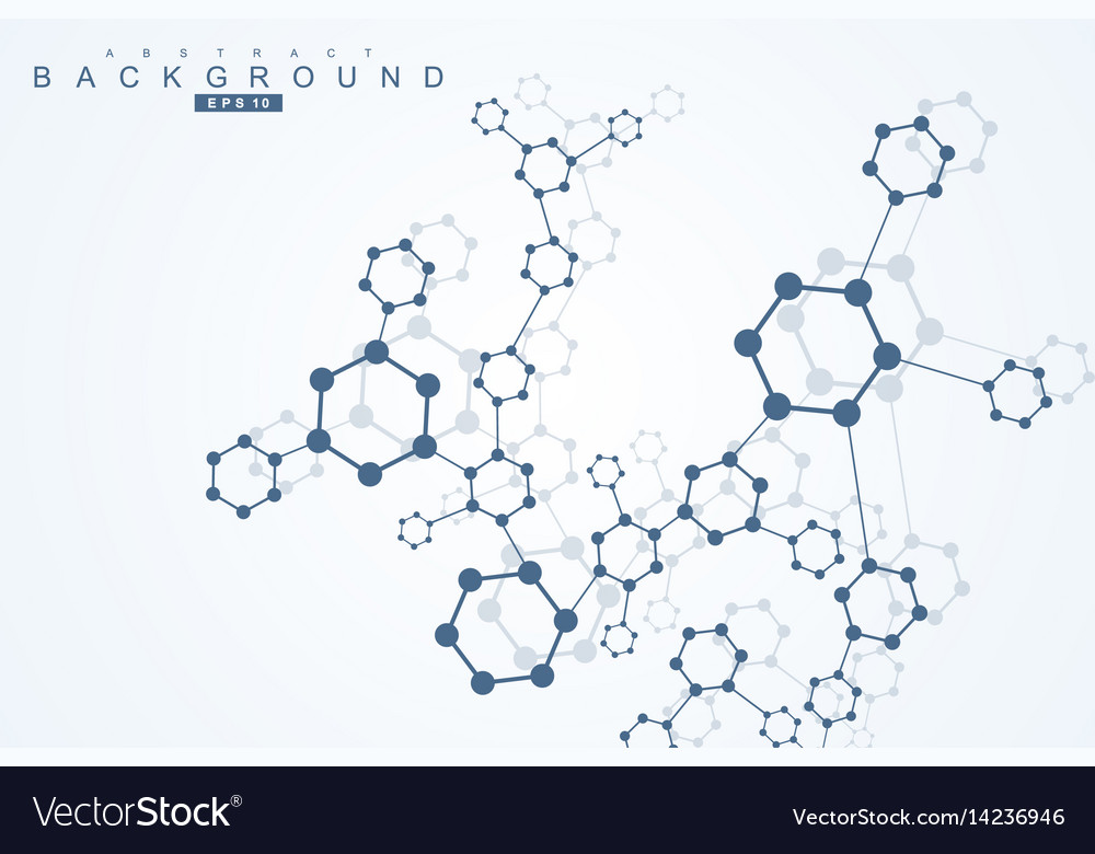 Geometric abstract background with connected line