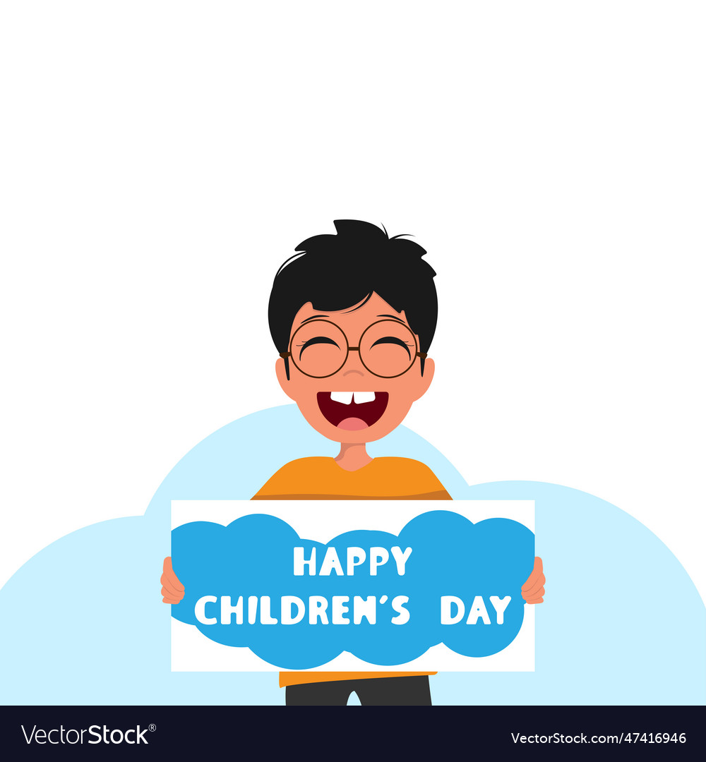 Happy child Royalty Free Vector Image - VectorStock
