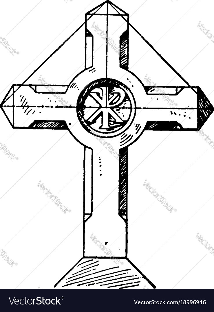 Modernes französisches Kreuz Vintage