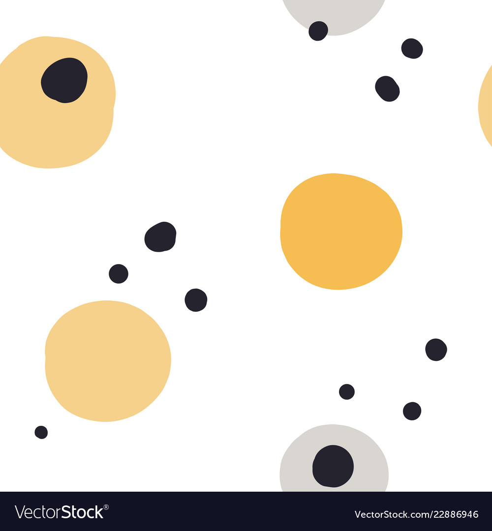 Modern seamless pattern with abstract shapes Vector Image Modern seamless pattern with abstract shapes