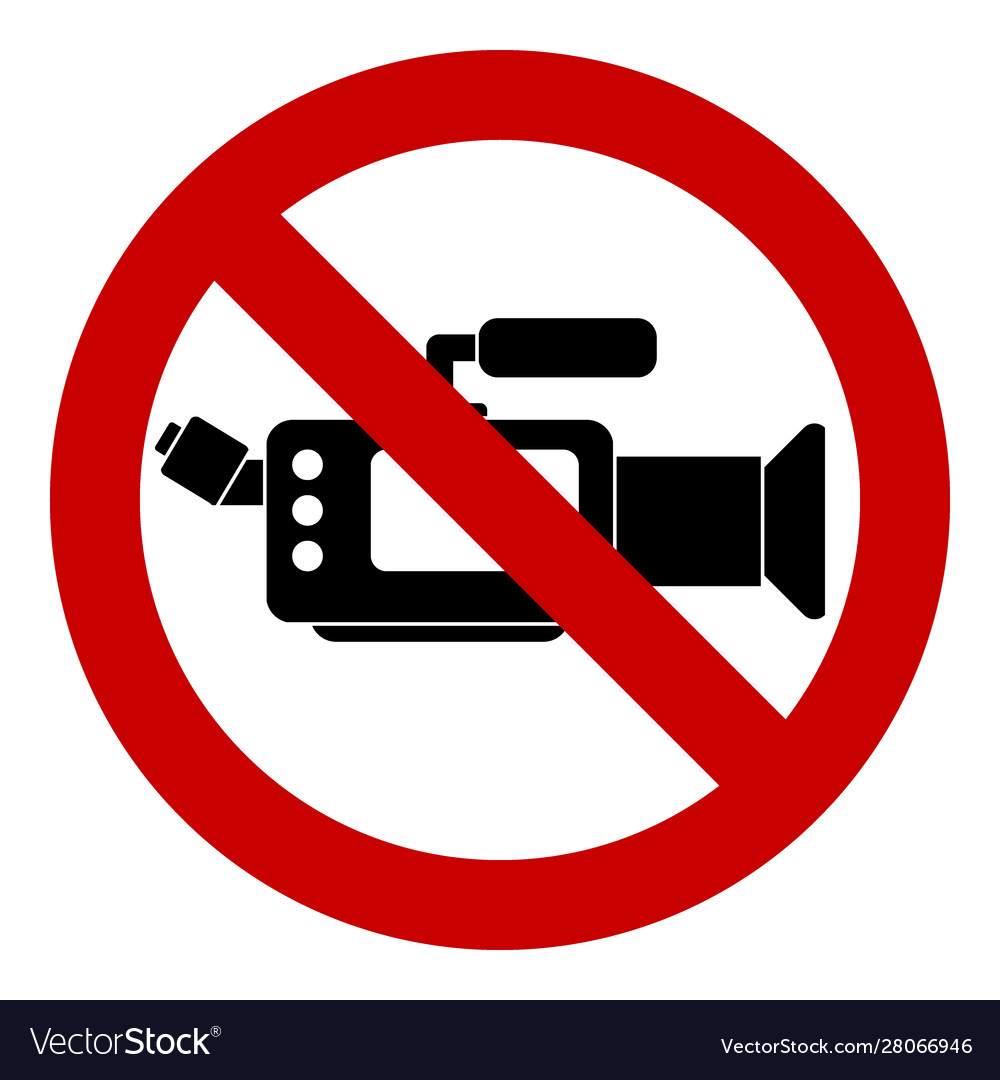 No camera sign