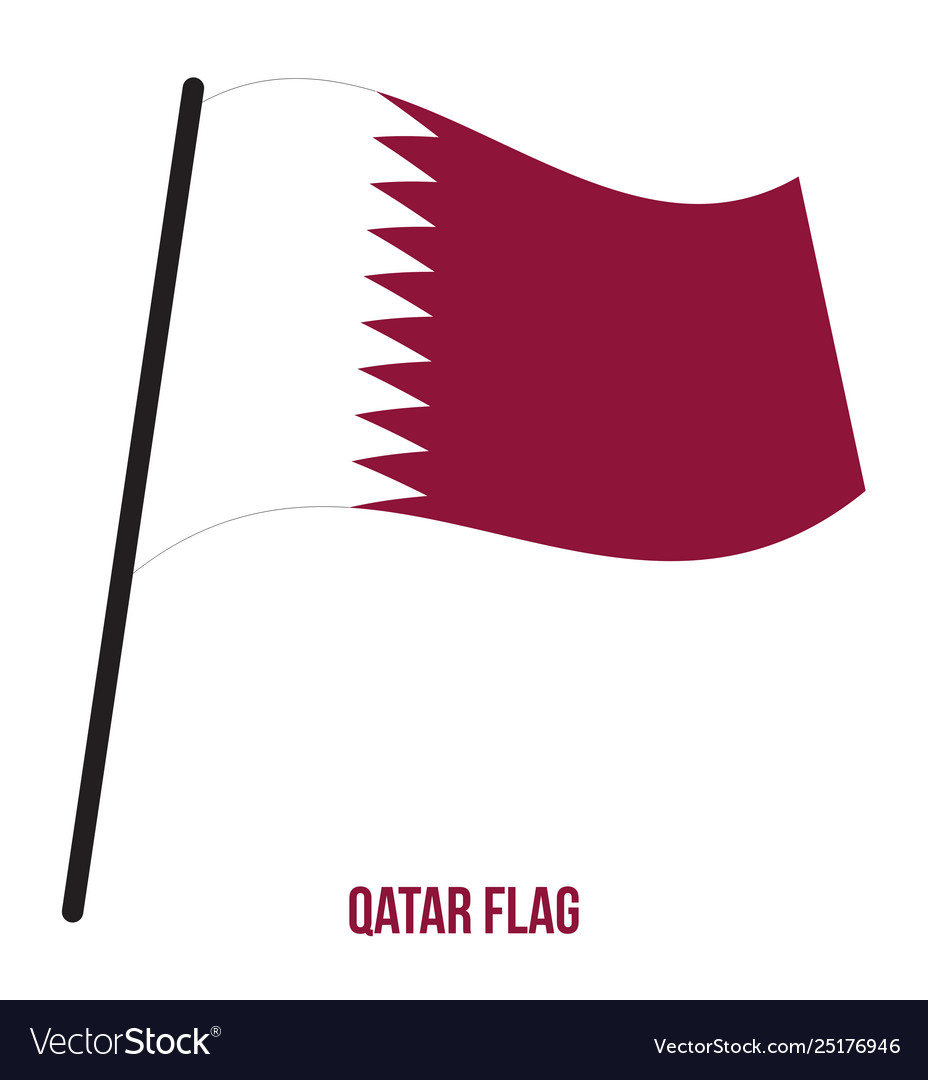 Qatar Flag Waving