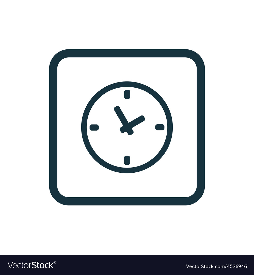 Time icon rounded squares button