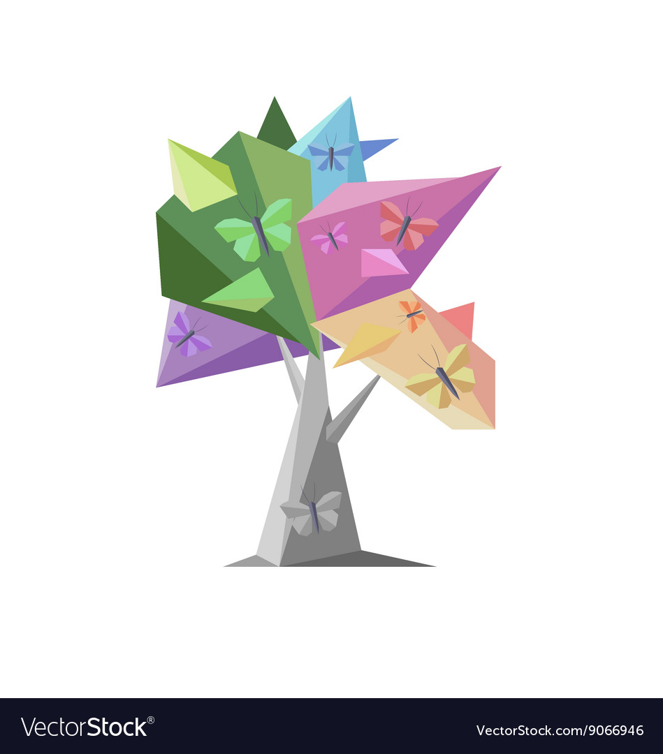 Tree and butterfly