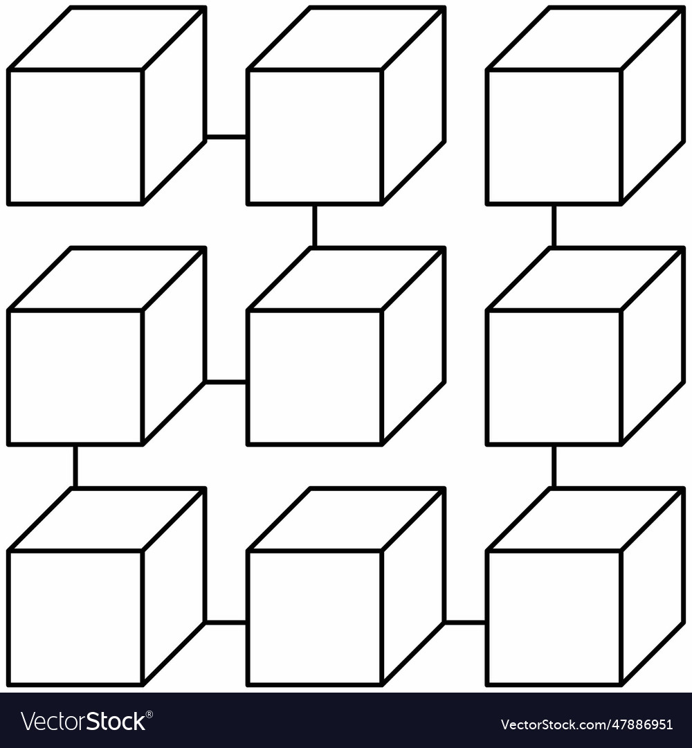 A set of nine boxes with different shapes