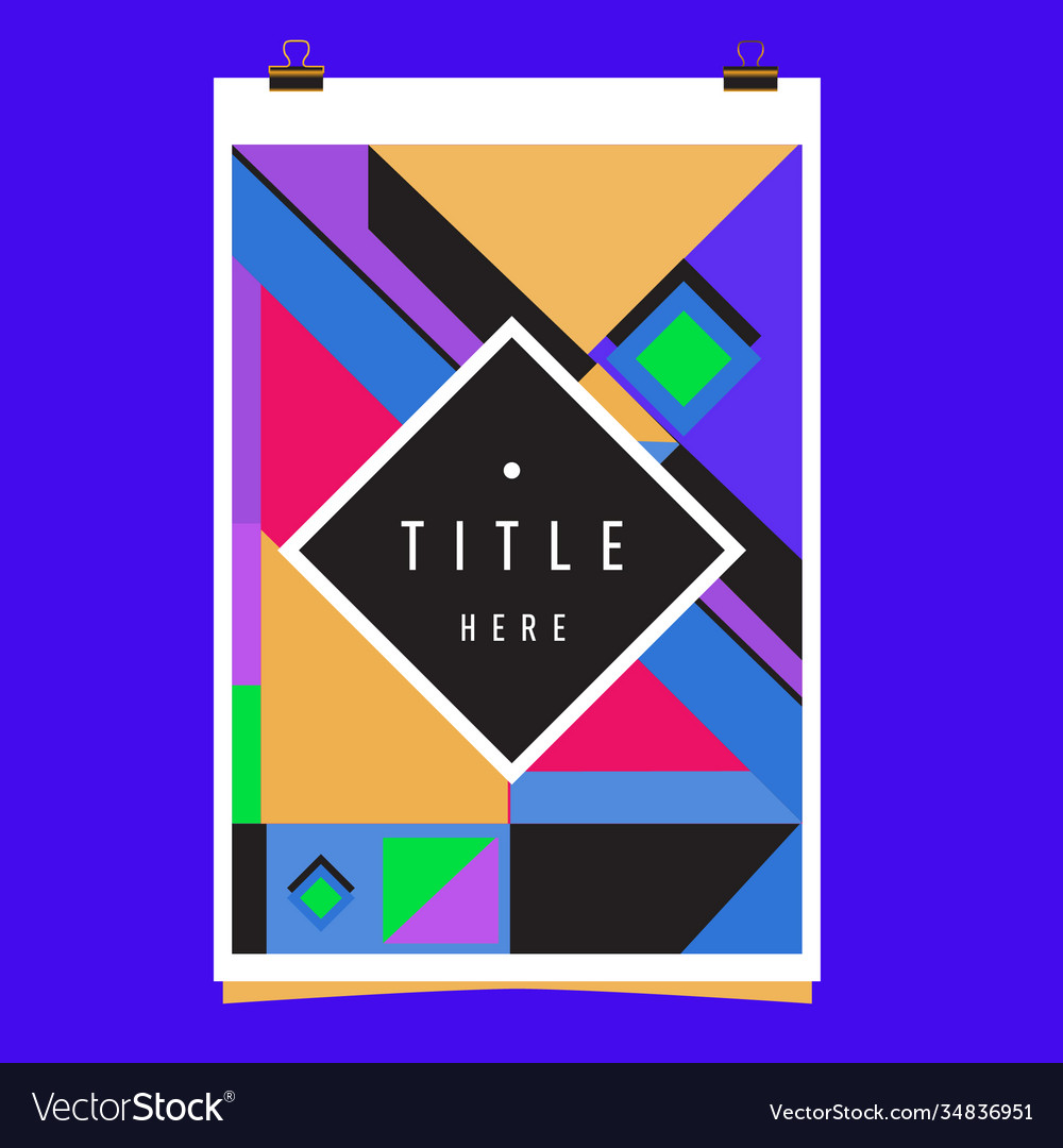 Abstract colorful geometric pattern background