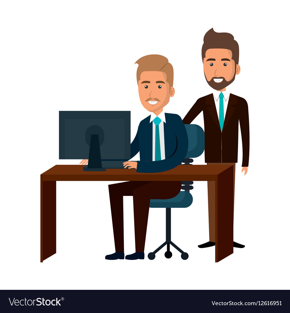 bussiness people working icon royalty free vector image