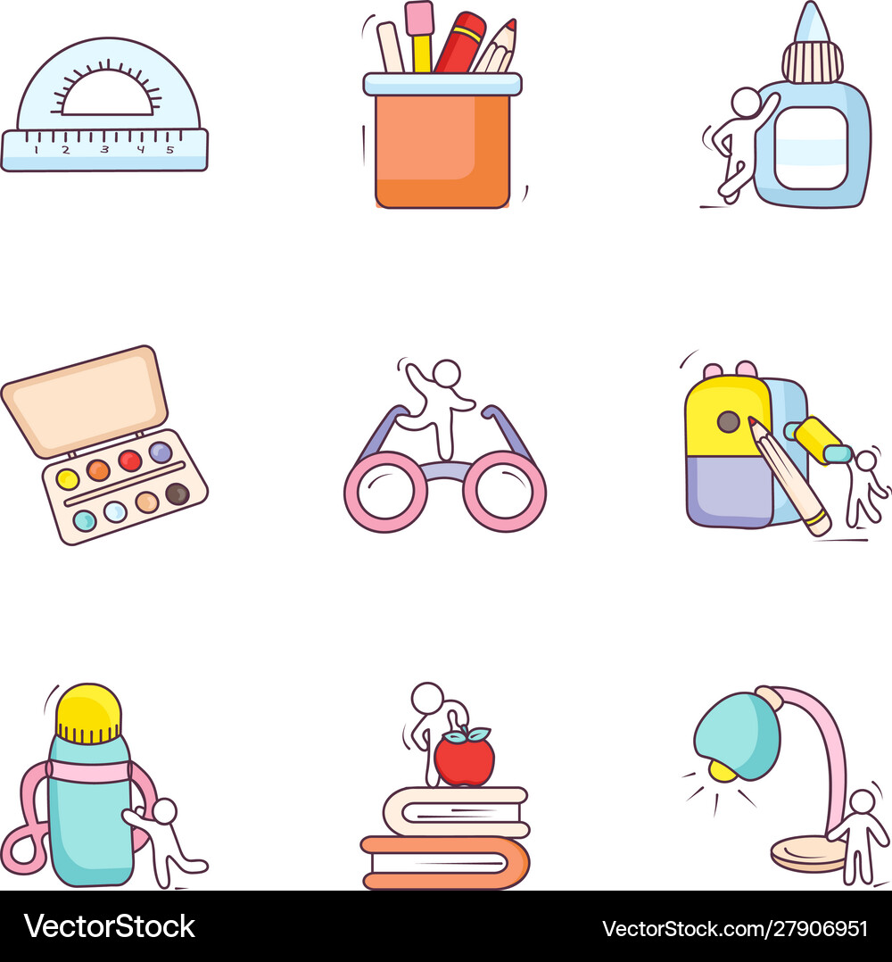 Designing tools flat icons pack Royalty Free Vector Image