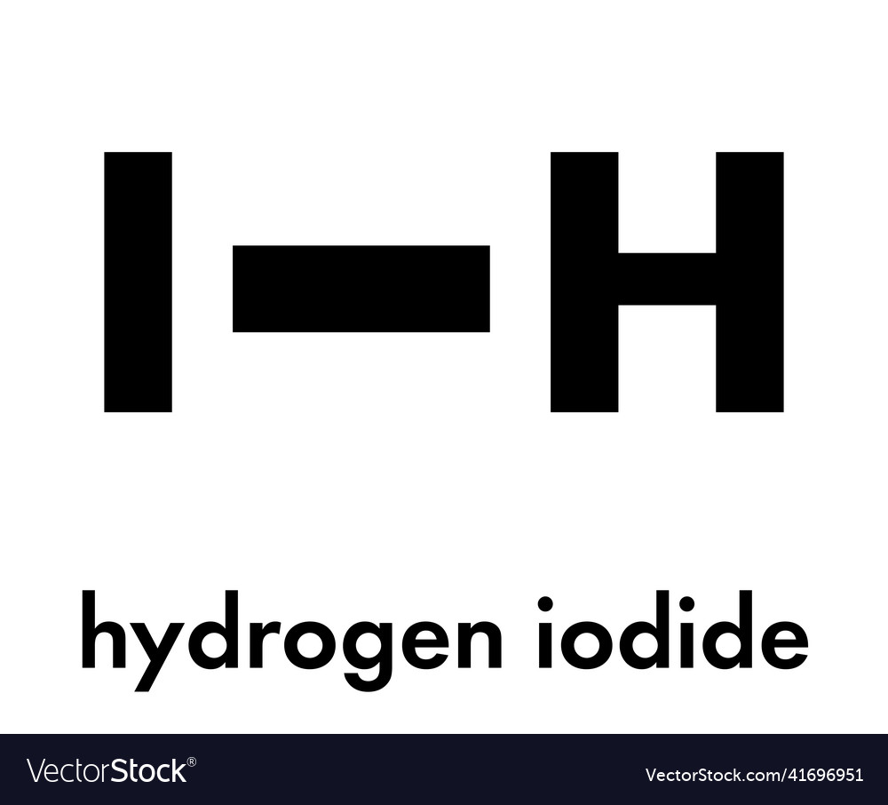 Hydrogen Iodide HI Skeletal Stock Vector Illustration Of, 53% OFF