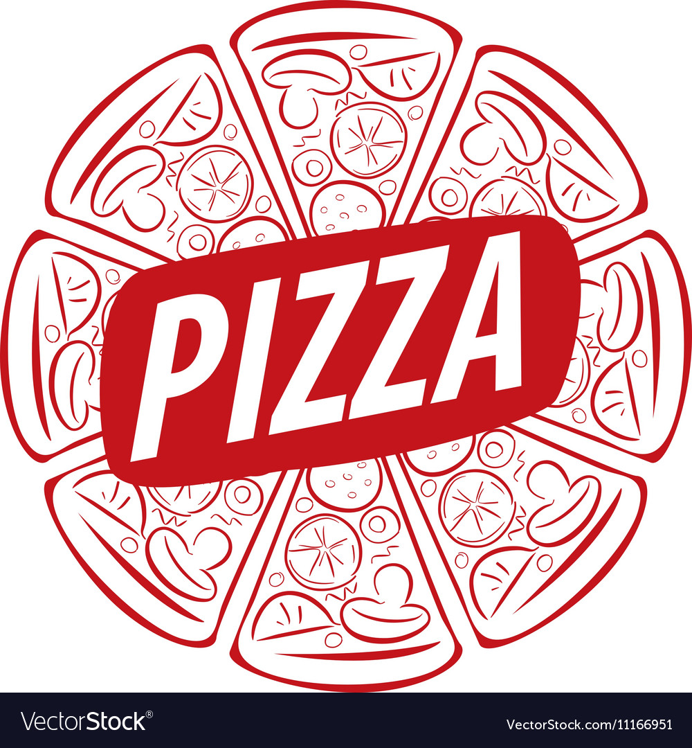 Pizza logo Royalty Free Vector Image - VectorStock