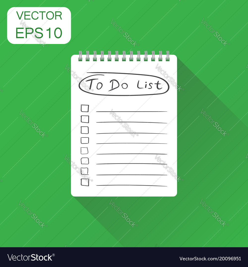 Realistic notepad with spiral icon business