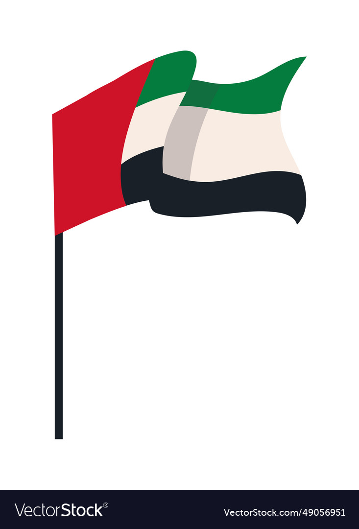 Uae national day flag design Royalty Free Vector Image