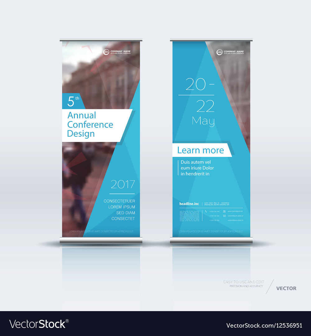  Vertical  banner  template  design  Royalty Free Vector Image